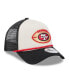 ფოტო #3 პროდუქტის Men's Stone/Black San Francisco 49ers 2024 Sideline Historic 9FORTY A-Frame Trucker Adjustable Hat