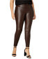 Фото #1 товара HUE Women's Faux Leatherette Leggings Espresso Plus Size 3X 144913