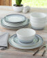 Colorscapes Desert Layers 12 Piece Coupe Dinnerware Set