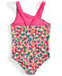 Фото #2 товара Toddler & Little Girls Floral-Print One-Piece Swimsuit, Created for Macy's