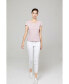 ფოტო #6 პროდუქტის Women's Bellemere Ultra Thin Low Crew Neck Cotton T-shirt