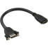 Фото #2 товара InLine HDMI 4K2K Adapter Type A female / A female with flange 0.6m
