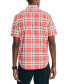 ფოტო #2 პროდუქტის Men's Classic-Fit Plaid Short-Sleeve Shirt