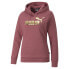Фото #1 товара Puma Essentials+ Metallic Logo Pullover Hoodie Womens Size XS Casual Outerwear