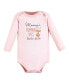 ფოტო #3 პროდუქტის Baby Girls Cotton Long-Sleeve Bodysuits, Pumpkin Spice Date, 5-Pack