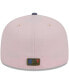 ფოტო #5 პროდუქტის Men's Pink, Blue Pittsburgh Pirates Olive Undervisor 59FIFTY Fitted Hat