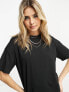 Vero Moda oversized t-shirt dress in black