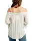 Juniors' Printed Off-The-Shoulder Top