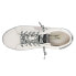 Фото #4 товара Vintage Havana Epic Metallic Slip On Womens Silver, White Sneakers Casual Shoes