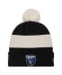 Фото #1 товара Men's Black San Jose Earthquakes 2024 Kick Off Collection Cuffed Knit Hat with Pom