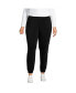 ფოტო #1 პროდუქტის Plus Size Cupro Knit Mid Rise Jogger Pants