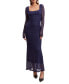 Фото #1 товара Women's Adoni Lace Long-Sleeve Midi Dress