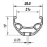 Фото #3 товара SXT 388842 Karma QR Disc 6B 27.5´´ MTB rear wheel