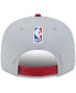 Men's Gray, Red Miami Heat Tip-Off Two-Tone 9FIFTY Snapback Hat