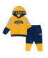 Фото #1 товара Toddler Boys and Girls Gold, Navy Nashville Predators Big Skate Fleece Pullover Hoodie and Sweatpants Set