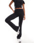 Фото #6 товара ASOS 4505 slim kick flare legging in soft touch fabric in black