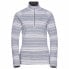 Толстовка Odlo Silvretta Ceramiwarm half zip fleece White / Graphic, S - фото #1