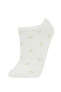 Kadın 3'lü Pamuklu Patik Çorap B6030axns