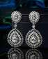 Silver-Tone Accent Big Disc Earrings