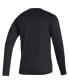 Фото #2 товара Men's Black Distressed LAFC Vintage-Like AEROREADY Long Sleeve T-shirt