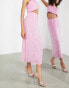Фото #8 товара ASOS EDITION sequin pencil midi skirt in pink