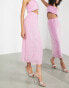 Фото #4 товара ASOS EDITION sequin pencil midi skirt in pink