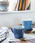 Фото #6 товара Studio Blue 2-Pc. Ridged Mug Set