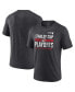 ფოტო #1 პროდუქტის Men's Heather Charcoal Carolina Hurricanes 2024 Stanley Cup Playoffs Crossbar Tri-Blend T-Shirt