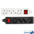 Фото #1 товара Удлинитель Inline Socket strip - 4-way - 2x CEE7/3 + 2x Euro CEE 7/16 - black - 5m