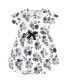 ფოტო #3 პროდუქტის Baby Girls ganic Cotton Short-Sleeve Dresses 2pk, Black Floral