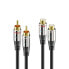 Фото #1 товара Разъемы и переходники Sonero S-AC710-075 RCA Мужской - RCA Женский 7,5 м Черный