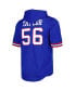 Фото #3 товара Men's Lawrence Taylor Royal New York Giants Retired Player Name and Number Mesh Hoodie T-shirt