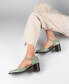 ფოტო #6 პროდუქტის Women's Evangeline Square Toe Block Heel Pumps