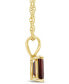 ფოტო #3 პროდუქტის Garnet (2 ct. t.w.) Pendant Necklace in 14K Yellow Gold