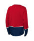 ფოტო #3 პროდუქტის Big Boys Navy, Red Washington Capitals Pro Assist Long Sleeve T-shirt