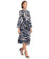 Фото #5 товара Платье Donna Morgan High-Neck с длинными рукавами на завязке