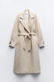 Фото #16 товара Пальто из смесовой шерсти с поясом ZARA