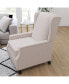 Фото #3 товара Mauro Contemporary Pushback Recliner With Accent Nail Trim-Wingback Manual Recliner