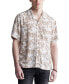 Фото #1 товара Men's Sandro Printed Short Sleeve Button-Front Camp Shirt