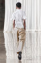 Zw collection pleated shirt with belt