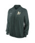 Фото #3 товара Куртка свитшот Nike женская зеленая Oakland Athletics Authentic Collection Team Raglan Performance Full-Zip