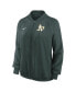 Куртка свитшот Nike женская зеленая Oakland Athletics Authentic Collection Team Raglan Performance Full-Zip Зеленый, XL - фото #3