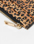 ASOS DESIGN cardholder in leopard print