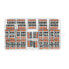 Фото #3 товара Set of electric cubes 2/3/4/5pin 32A/250V - orange - 46pcs.