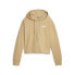 Puma Essentials Elevated Cropped Pullover Hoodie Womens Beige Casual Outerwear 6