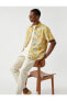 Фото #1 товара Рубашка Koton с коротким рукавом в цветочном принте