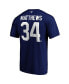 Фото #4 товара Men's Auston Matthews Blue Toronto Maple Leafs Big and Tall Name and Number T-shirt