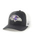 Фото #1 товара Men's Black, White Baltimore Ravens Trophy Trucker Flex Hat
