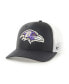 ფოტო #1 პროდუქტის Men's Black, White Baltimore Ravens Trophy Trucker Flex Hat