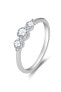 Fine engagement ring with AGG466 zircons